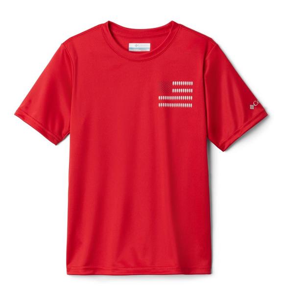 Columbia Grizzly Grove T-Shirt Red For Boys NZ90782 New Zealand